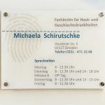 Praxisschild Schirutschke